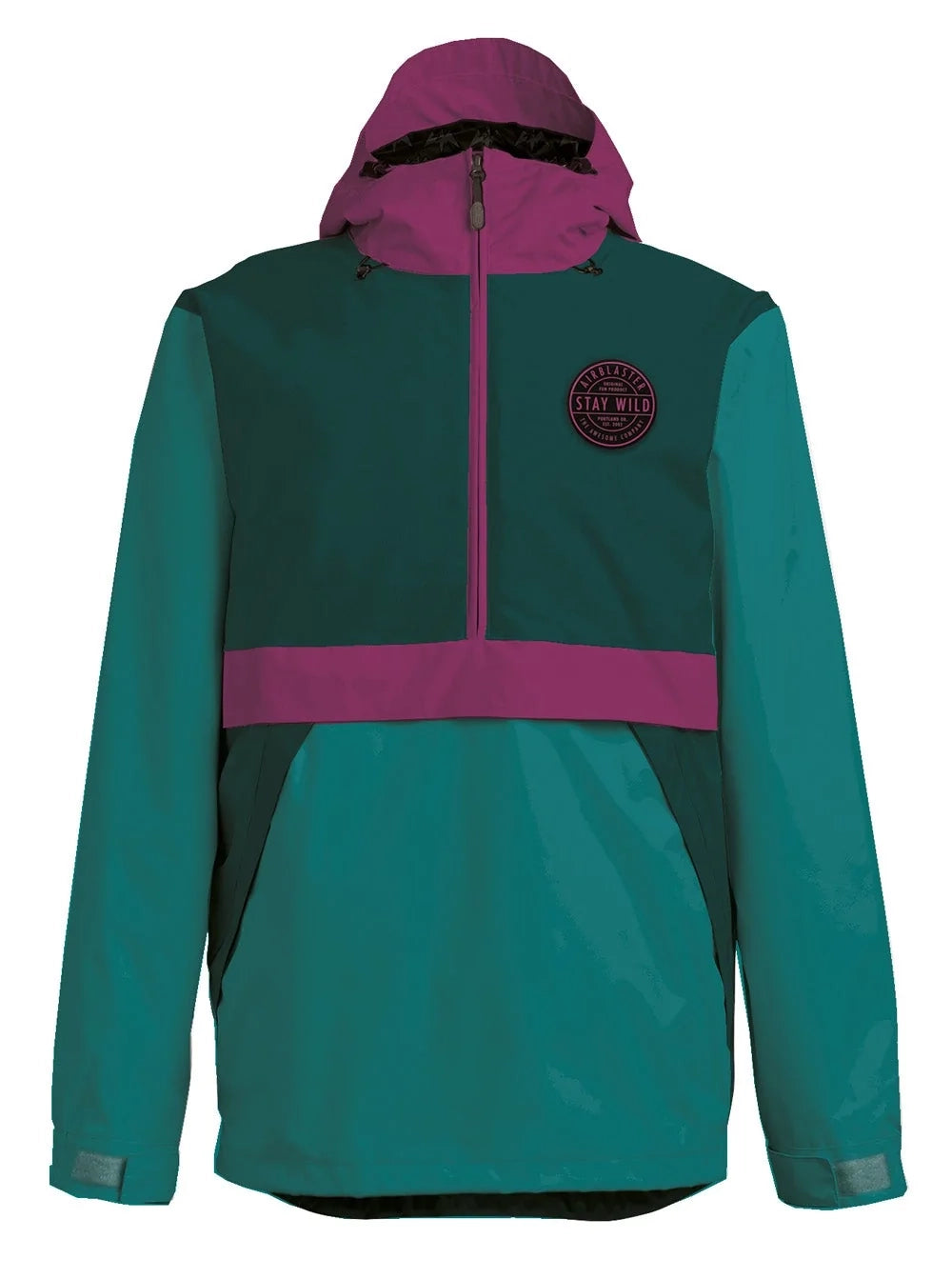 Airblaster Trenchover Jacket Mens Spruce / Magenta