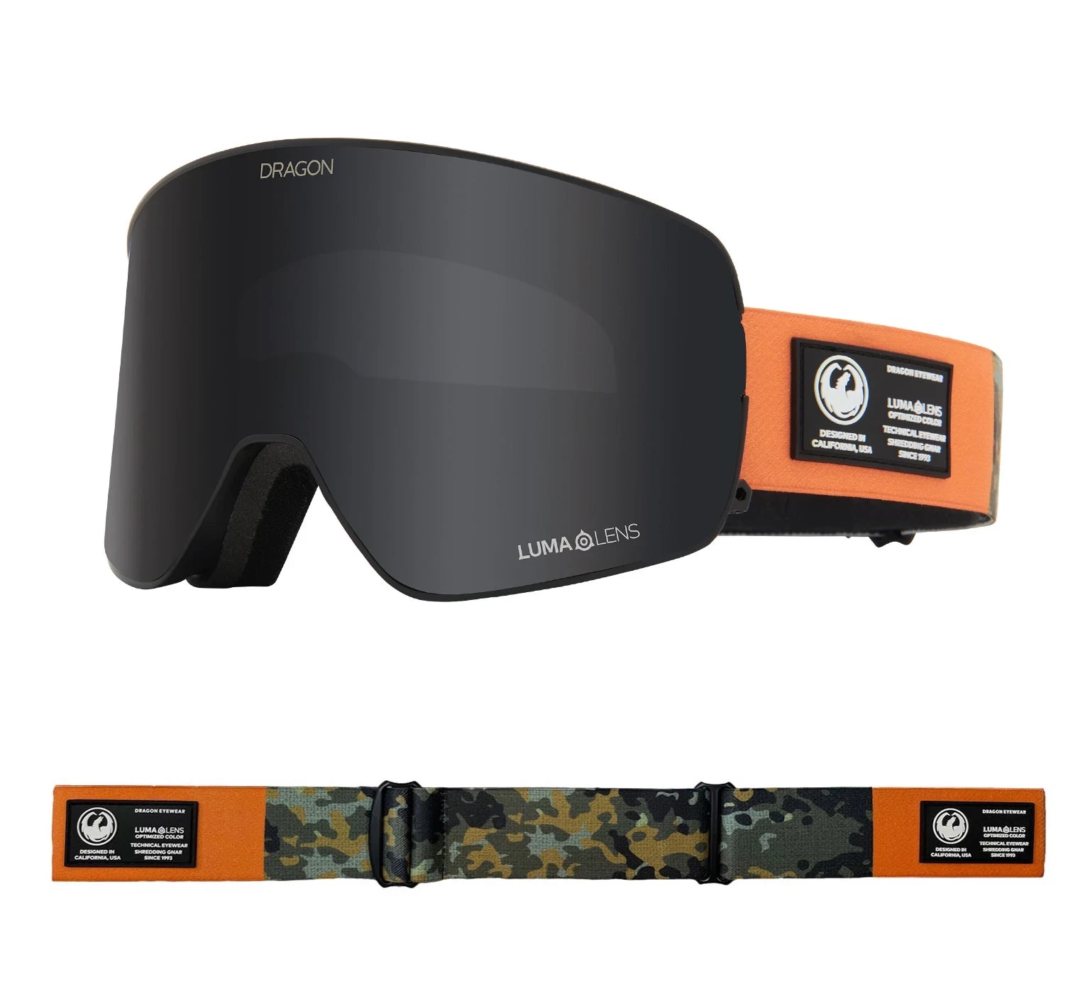 Dragon NFX2 Snow Goggles 2022 Bush Camo / Lumalens Dark Smoke + Spare Lens