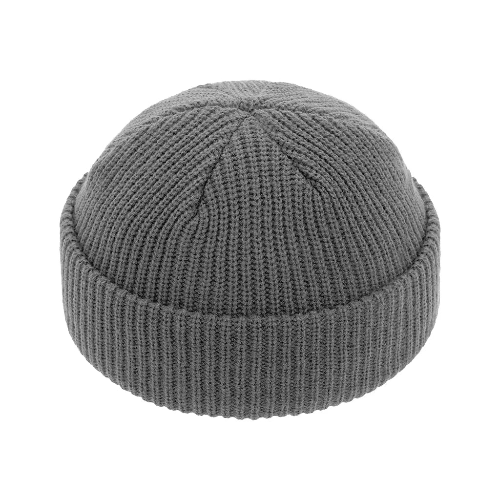 DARK GREY FISHERMAN BEANIE